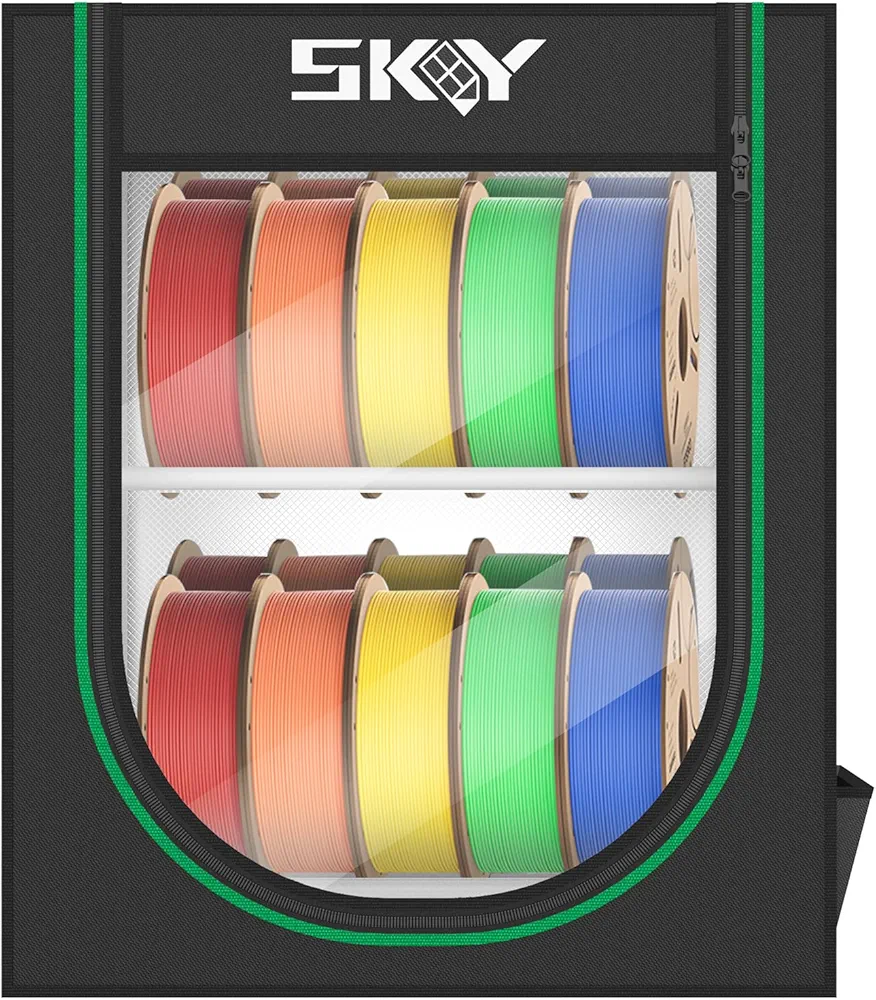 3D Printer Filament Storage Box, Storage Rack for 3D Printing Filaments,Dustproof and Waterproof Storage Box for Storage and Easy to Store 20 roll Pack