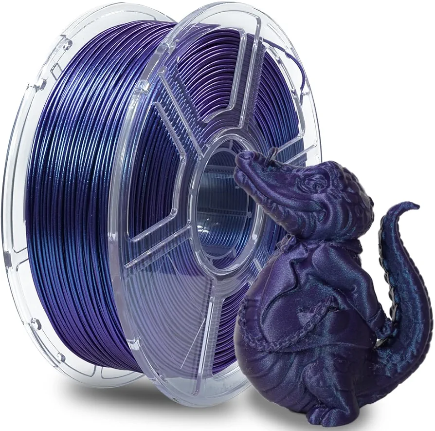 High Speed Chameleon PLA Color Shift Filament 1.75mm, Changes Color with Light and Angles, 30-600mm/s Fast Printing HS PLA Excels at High Velocities for Optimum Effectiveness (Nebula Purple)