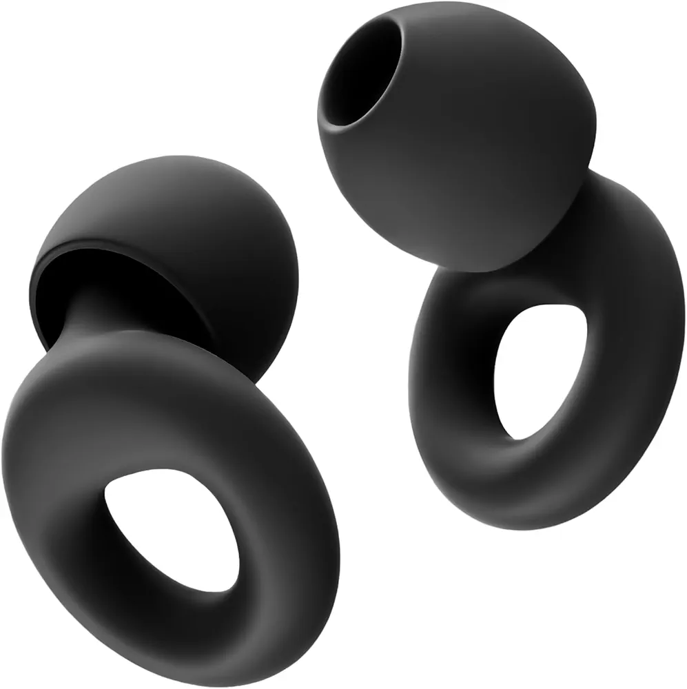 Ear Plugs for Sleeping Noise Cancelling Ear Plugs for Noise Reduction Silicone, 27 dB Soft Reusable Ear Plugs for Sleeping Noise Cancelling, Concets, Study, Work (Black 2)