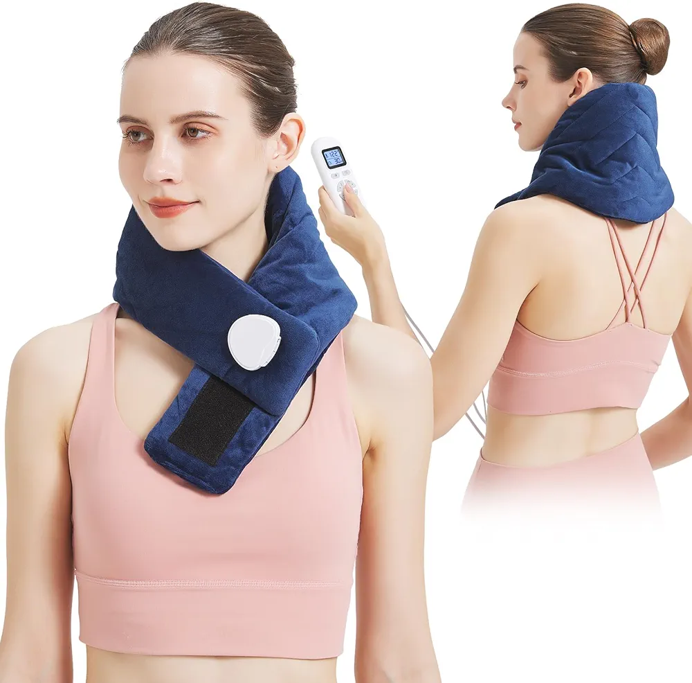 Heating Pad for Neck Pain Relief, Neck Heating Pad for Soreness Stiffness,Heated Neck Wrap Warmer for Cervical Spondylosis,Neck Heating Pads with Auto Shut Off,86-158°F Temp Setting