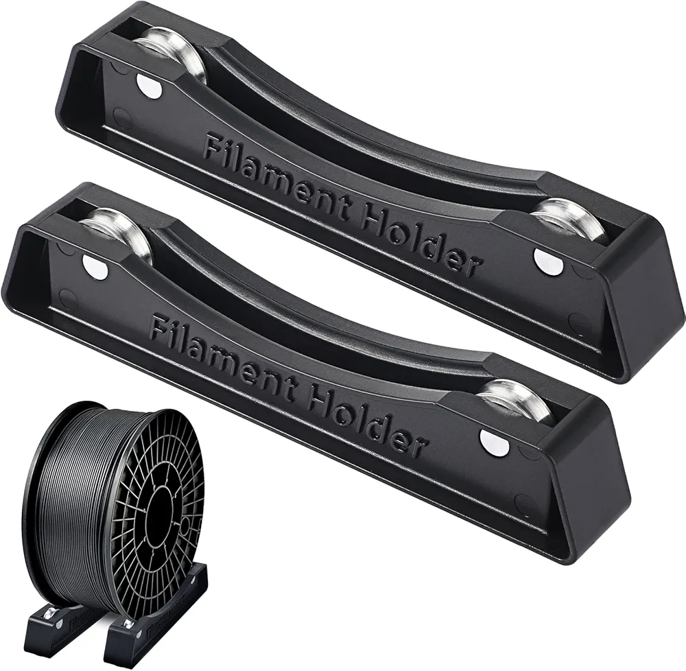 Weewooday 3D Printer Filament Spool Holder Filament Holder Fits All Spools of Any Size and All Filament Types for Pla/abs/TPU/Other 3D Printing Materials (1 Set)