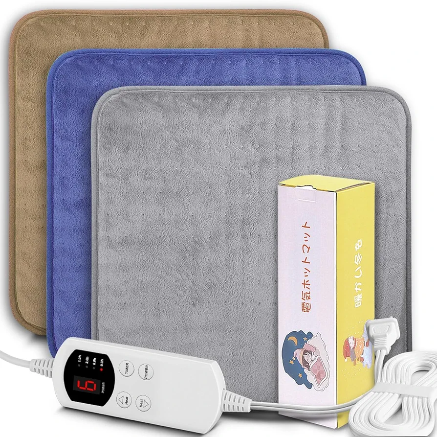 Electric Blankets，Heating pad, mini heating pad, one person, heating blanket, with timer function, heating pad, overheating prevention, mattress heating pad, home office, remote office,cold protection