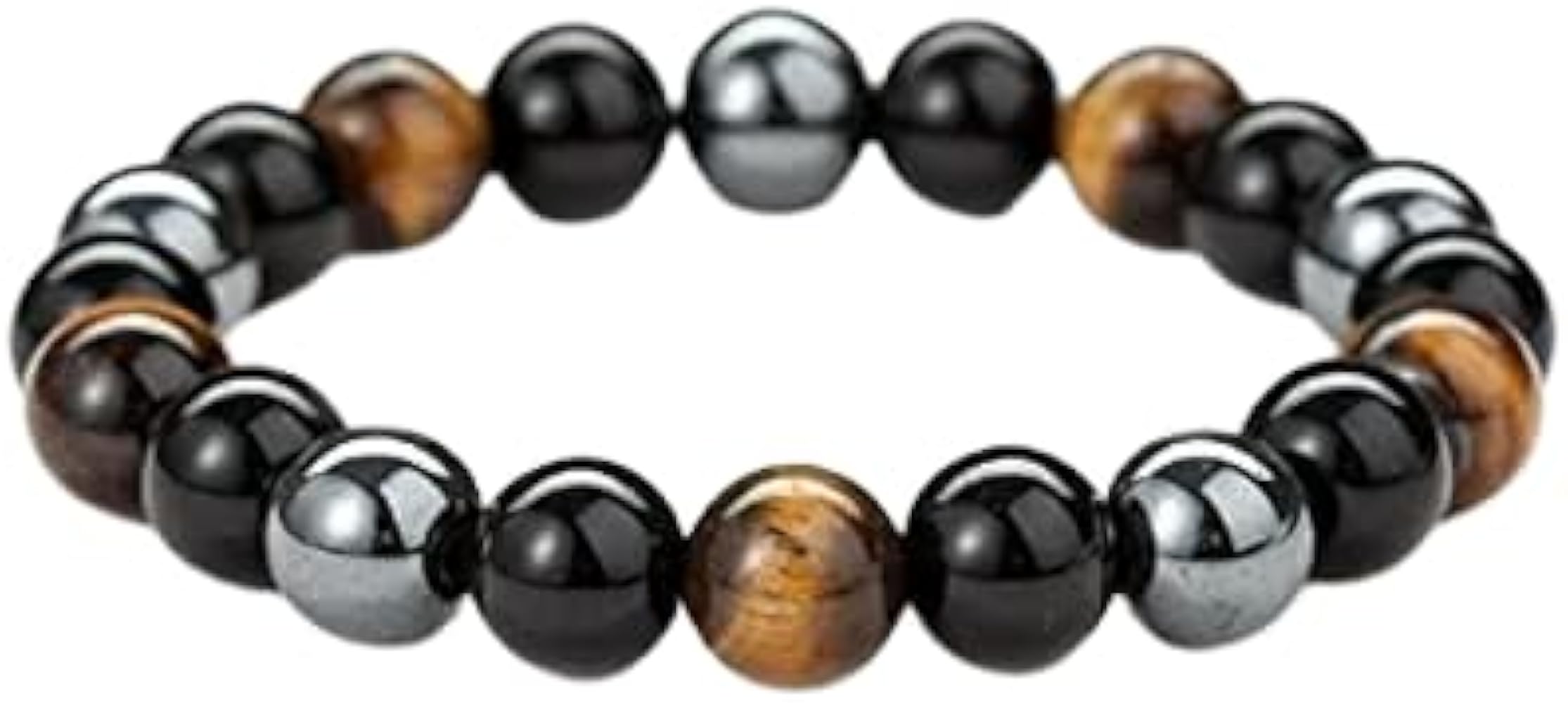 Bracelets Hematite And Tiger Eye Black Obsidian Stone Modern Bracelets For Men & Women