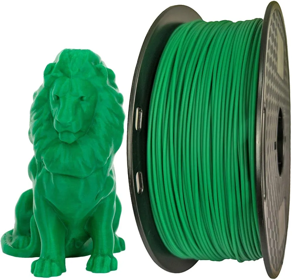 PLA Max PLA + Grass Green Filament 1.75 mm 3D Printer PLA Filament 1KG 2.2LBS Spool 3D Printing Material Stronger Than Normal PLA Pro Plus Filament CC3D
