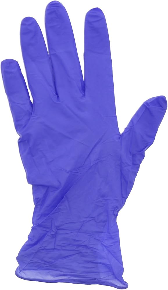 AmerCare Grape Grip Exam Grade Nitrile Gloves, Powder Free