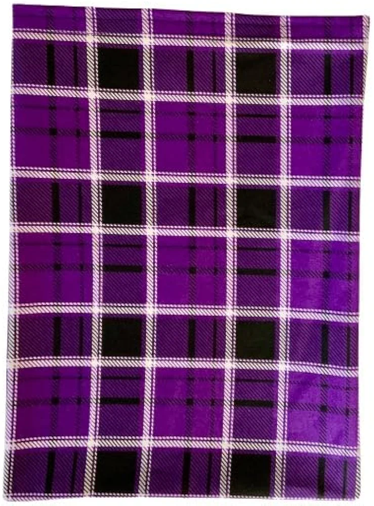 Heating Pad Replacement Cover, Fits 12 X 15 Electric Heating Pads Cotton (Purple Plaid)