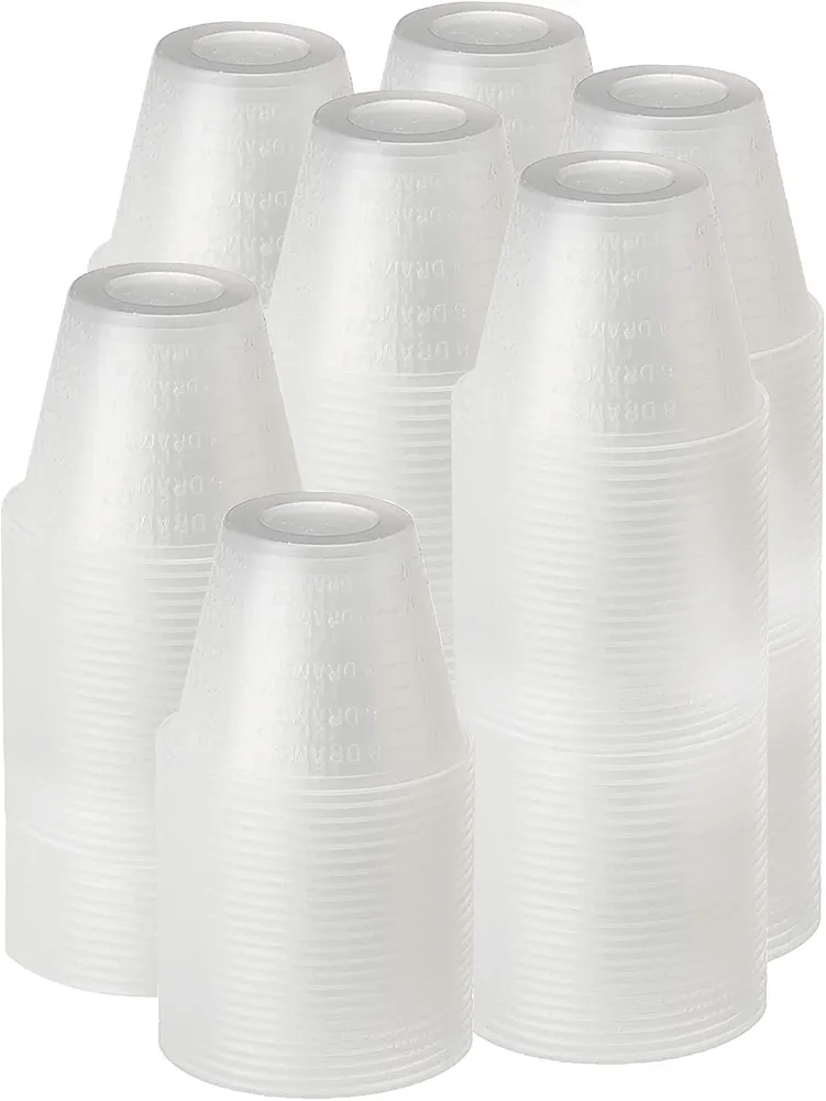 [1000 Count - 1 oz.] Perfect Stix Disposable Graduated Plastic Medicine Cups - For Mixed Pills, Medication Measuring, Resin Mixing, Mouthwash