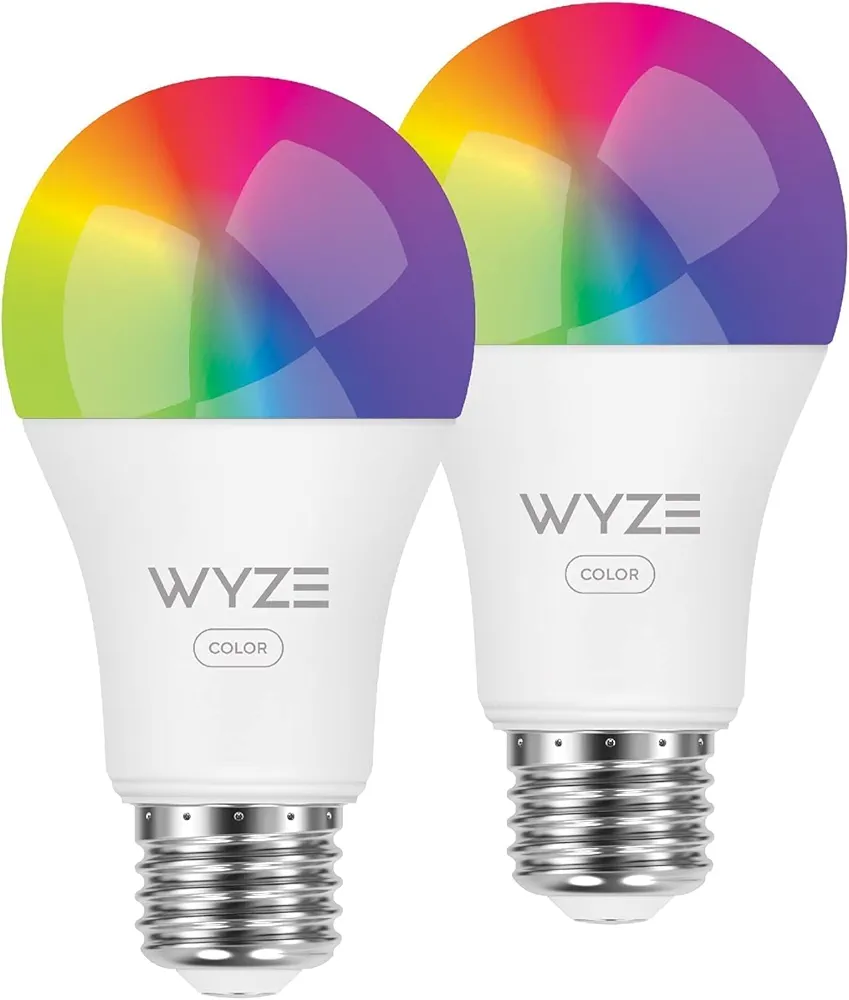 Bulb Color, 1100LM Wi-Fi A19 Smart Bulb, 16 Million Colors & Tunable White, Works with Alexa and Google Assistant, 75W Equivalent, Dimmable, Timer, CRI>90, E26, No Hub Required, 2-Pack