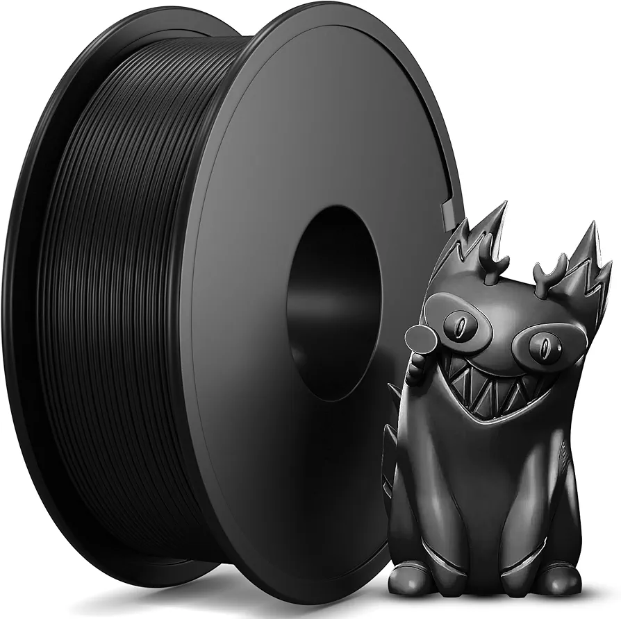 ‌EndlessFilament PLA Filament - Easy-to-Use 3D Printer Filament - 1.75mm 3D Printing Filament - Fits Most FDM 3D Printers - Durable 1.75 mm Filamanet with Dimensional Accuracy +/- 0.02 mm - Black
