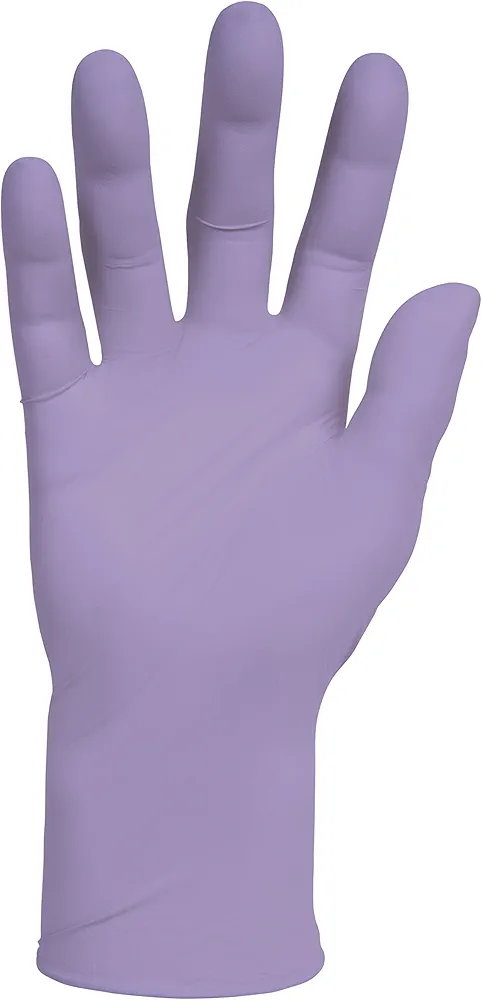 Kimberly Clark Lavender Nitrile Exam Gloves (52818), Thin Mil, 2.8 Mil, Ambidextrous, 9.5”, Medium, 250 Gloves / Box