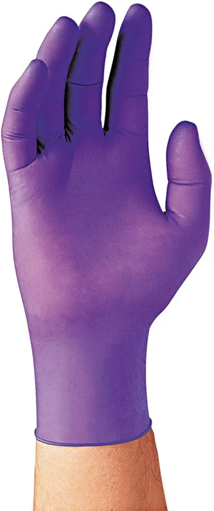 Disposable Nitrile Exam Gloves, X-Large, Purple, 90 per Box