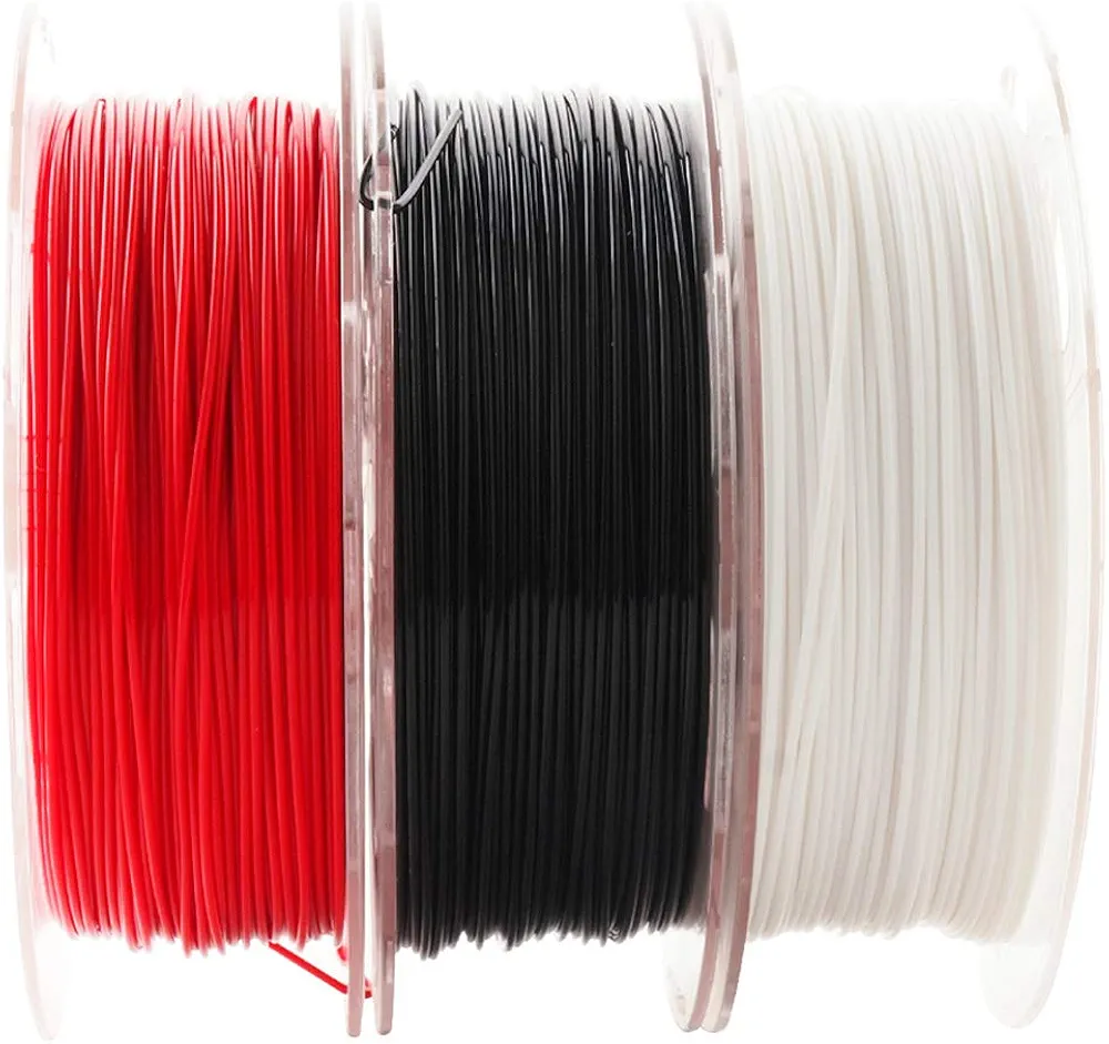 MIKA3D Printer PLA Filament Bundle, 1.75mm+/- 0.03mm, Widely Compatible, 3 Spools Pack, 0.5kgs 1.1 lbs/Spool, Total 1.5kgs Material, with One 3D Print Remove Or Stick Tool (Pack of 4)