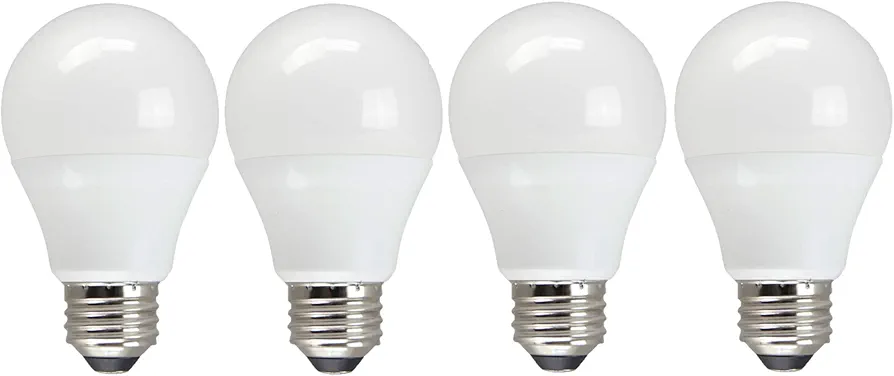 TCP Eco$ave LED 60 Watt Equivalent | 4 Pack | Soft White (3000K) Shatter Resistent | 730 Lumens | 6,000 Hour | Non-Dimmable Light Bulbs