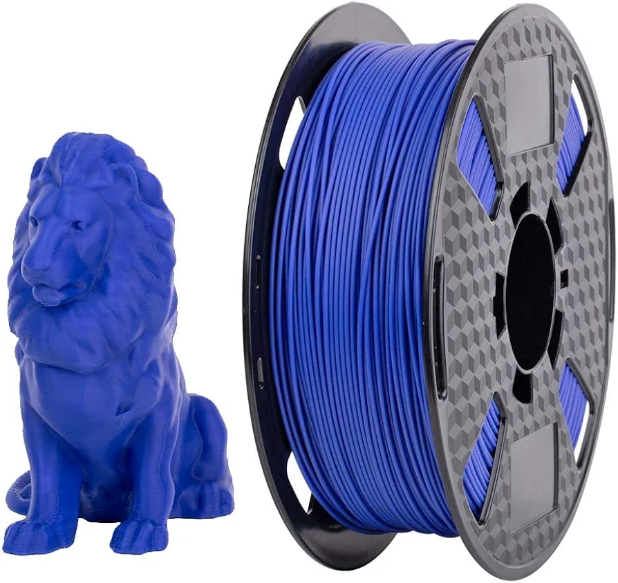 PLA MAX PLA + Royal Blue PLA Filament 1.75 mm 3D Printer Filament 1KG 2.2LBS Spool 3D Printing Material Stronger Than Standard PLA PRO PLA Plus Filament CC3D Royal Blue Color