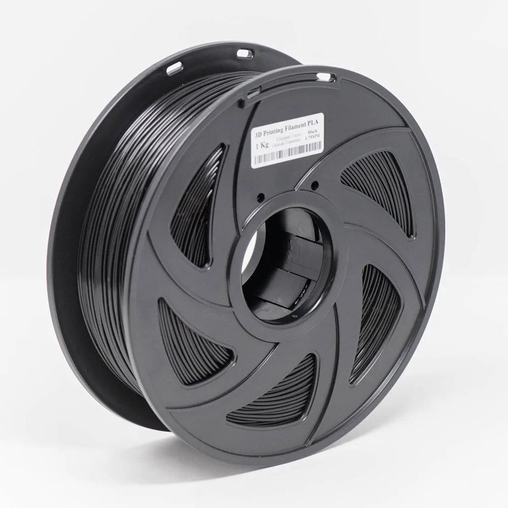 3D Printer Filament PLA 1.75 mm 1 kg/2.2 lbs Black