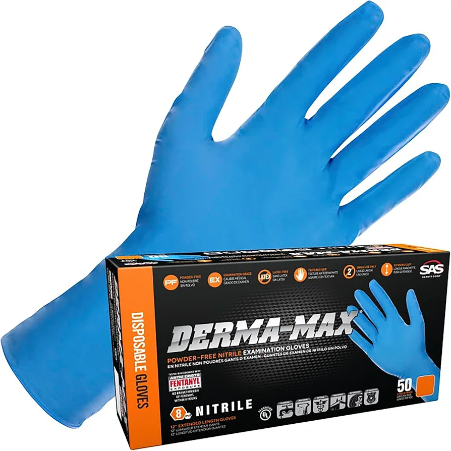 6609-40 Derma-Max Exam P.f. Nitrile-x Large