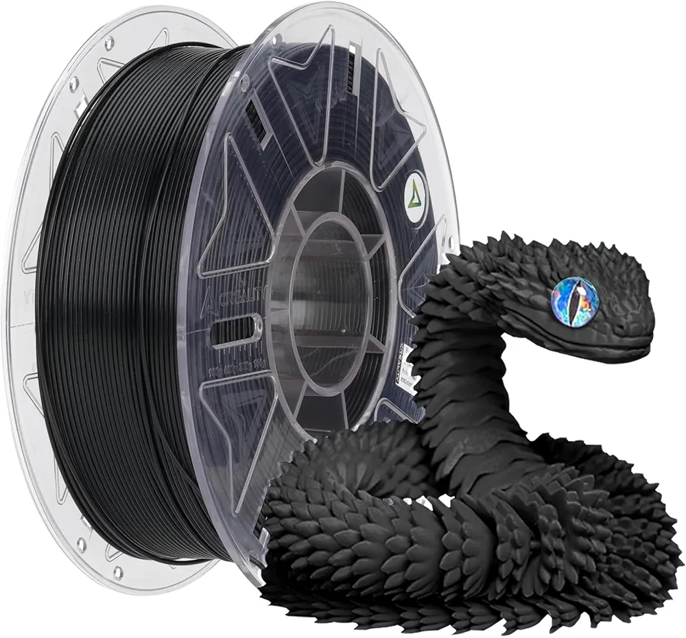 Creality Hyper PLA RFID Filament 1.75mm for K2 Plus Combo, 3D Printer Filament for High Speed 30-600mm/s, 1kg(2.2lbs)/Spool Hyper RFID Filament Support CFS, Fits for Most 3D Printers Black