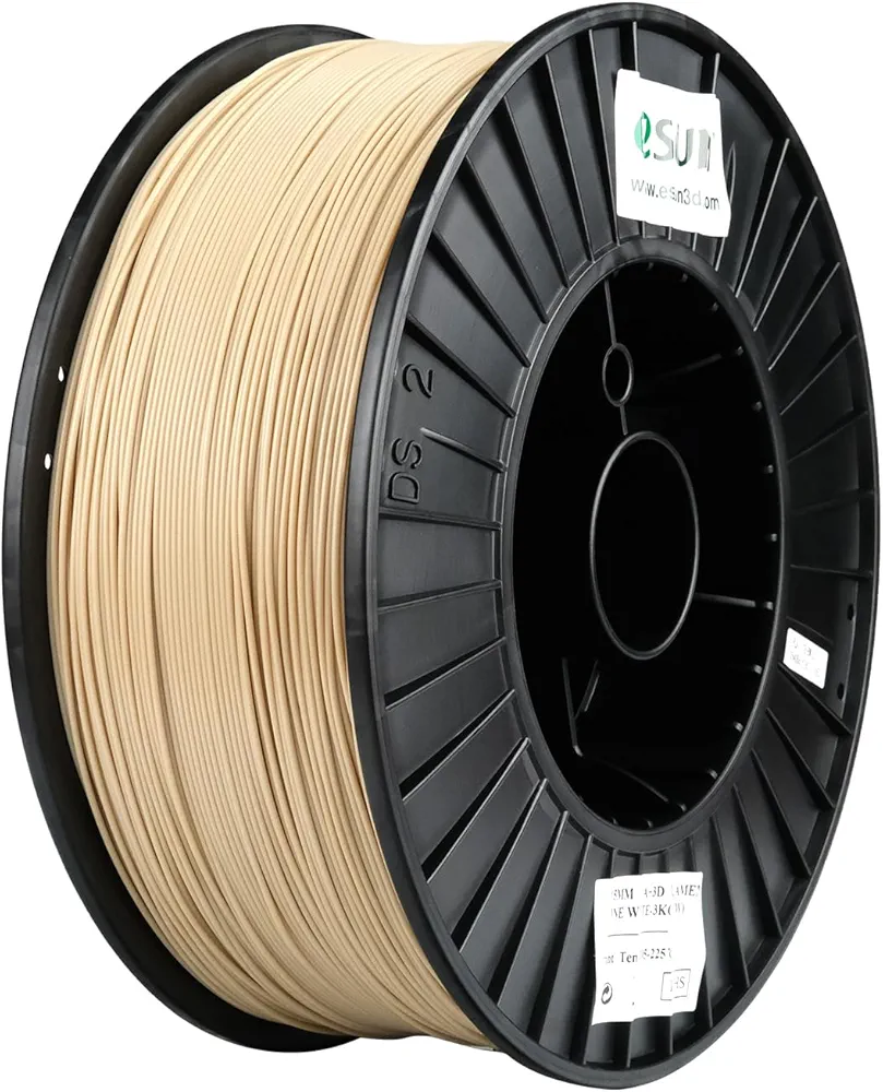 eSUN PLA+ Filament 1.75mm, Enhanced Toughness 3D Printer Filament PLA Plus, Dimensional Accuracy +/- 0.03mm, 3KG Spool (6.6 LBS) 3D Printing Filament for 3D Printers, Bone White