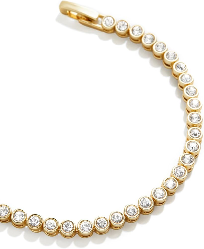 14k Gold Filled Tennis Bracelet|3mm Cubic Zirconia Classic Tennis Bracelet|Gold Link Bracelets For Women 6.15/6.75/7.15 Inch
