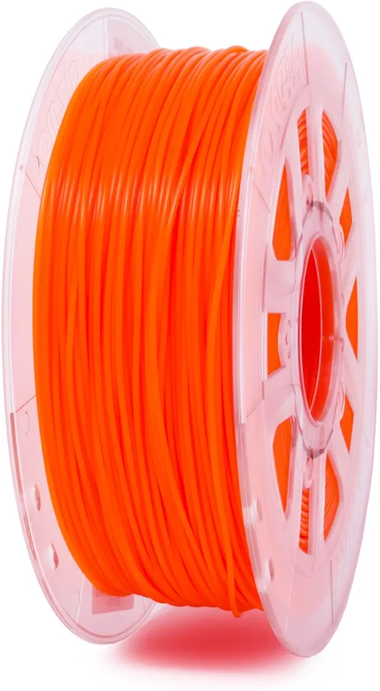 Gizmo Dorks 1.75mm PLA Filament 1kg / 2.2lb for 3D Printers, Fluorescent Orange (UV Light)