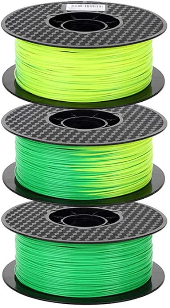 3D Printer Green to Yellow Color Changing with Temperature 3D Printer Filament PLA 1.75 mm 1KG Color Change PLA Green to Yellow 1.75mm PLA 3D Printing Materials HZST3D
