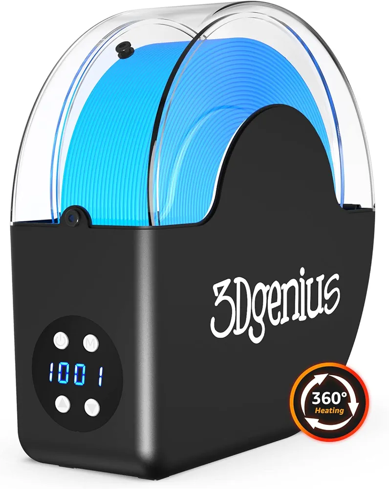 3D Printer Filament Dryer Filament Dryer Box 3D Filament Dryer for Nylon ABS PETG PLA Filament with Fan for 360° Surrounded Heating, Compatiple with 1.75mm 2.85mm Filament