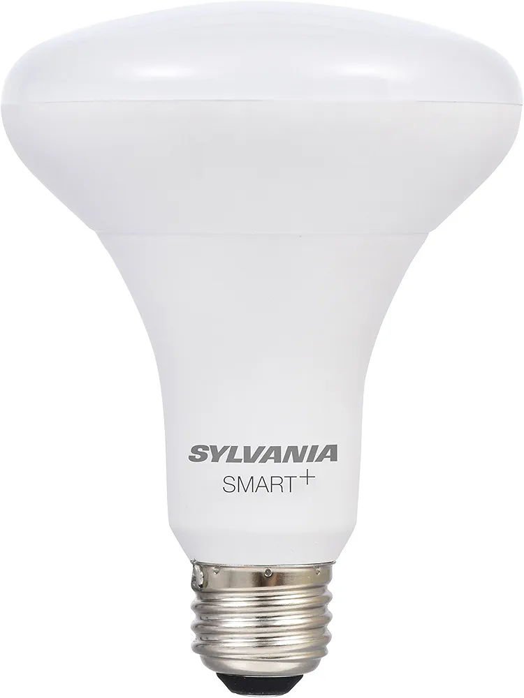 SYLVANIA SMART 10W BR30 LED Light Bulb for SmartThings and Alexa, Dimmable, 10 Year, 800 Lumens, 2700K, Soft White - 1 Pack (74581)