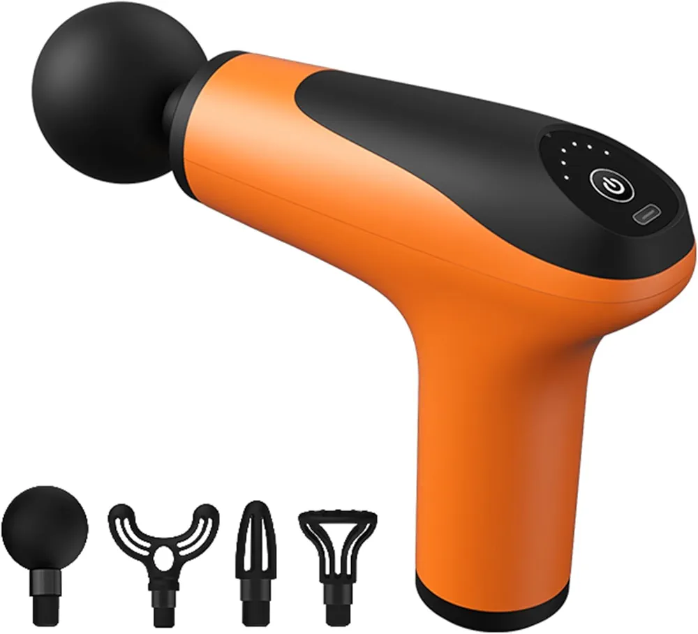 Massage Gun Mini, Massage Gun Deep Tissue, Handheld Muscle Gun, Precussion Massager for Back Pain Relief, Small & Portable & Lightweight, Type-C Charging, Full Body Relax Gift for Men Women Travel