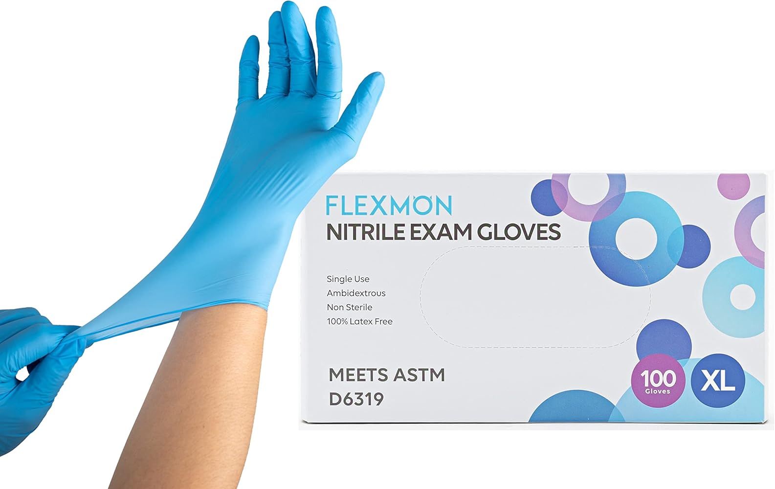 Nitrile Exam Gloves, 100 or 1000 Count, Single Use, 4.2 Mil Heavy, Protective, Disposable, Latex Free