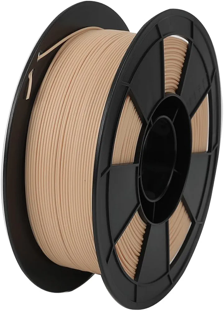 Matte PLA Filament 1.75mm, Matte Brown PLA Less Layer Lines Smooth Surface,3D Printer Filament for 50-500mm/s 3D Printer,1kg(2.2lbs)-Matte Latte Brown/Wood Like