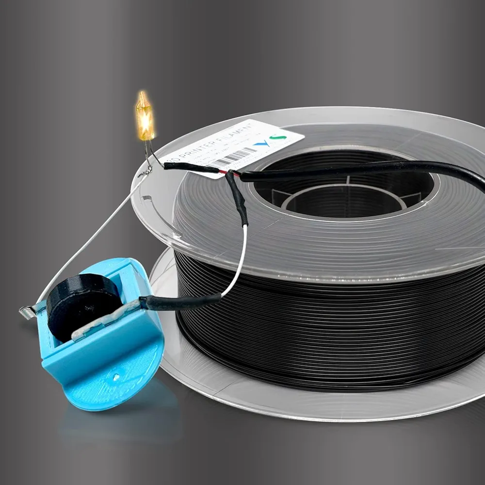 YOUSU Conductive PLA Filament 1.75 mm for 3D Printer & 3D Pen 1 kg (2.2 lbs) Black