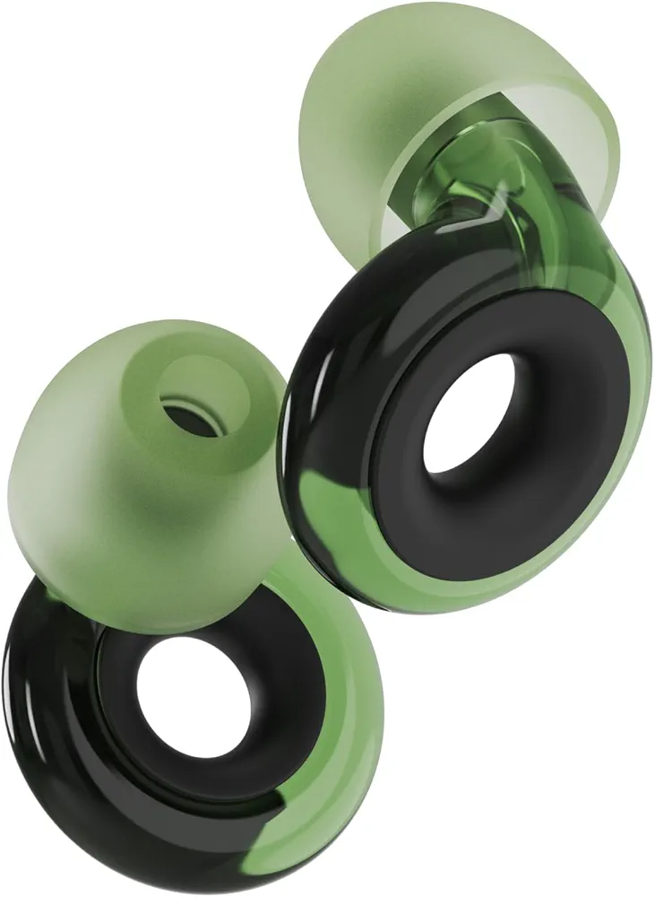Loop Engage Plus Earplugs – Low-Level Noise Reduction with Clear Speech – for Conversation, Social Gatherings, Noise Sensitivity & Parenting – 8 Ear Tips + Extra Accessories – 16 dB & NRR 10 - Green