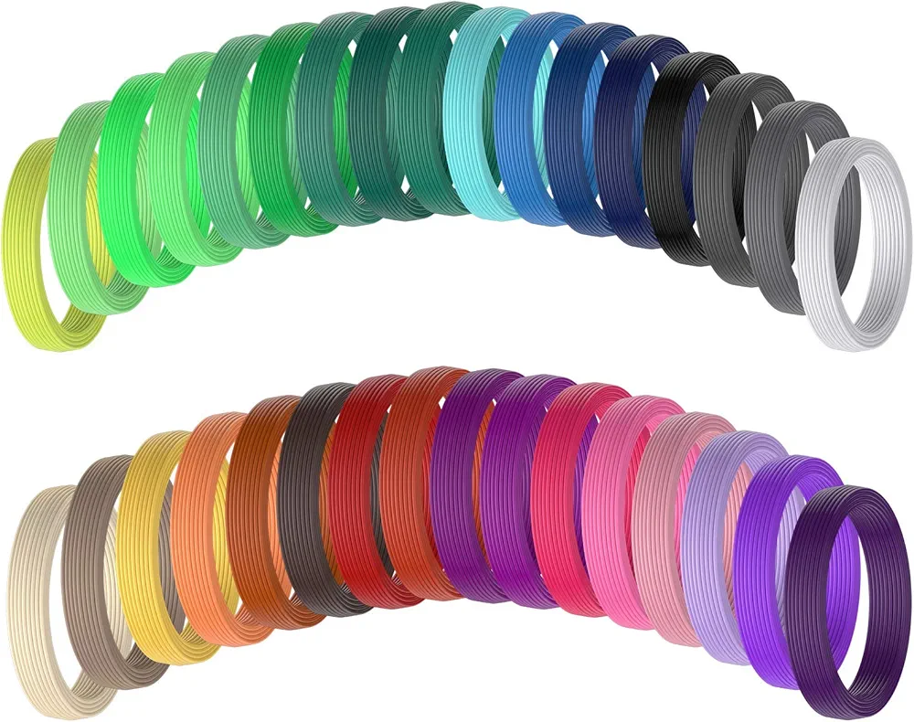 3D Pen PLA Filament, 33 Bright Colors, 1.75mm Filament for 3D Pen, Pla Filament Refills, 3D Replacement Pen Refills, Each Color 10feet, Total 330 Feet, 3 Glow in The Dark
