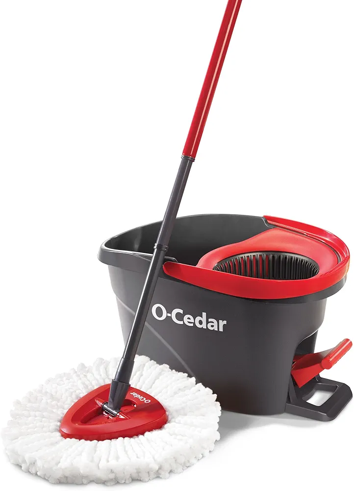 O-Cedar EasyWring Microfiber Spin Mop and Bucket Floor Cleaning System, No Size, No Color