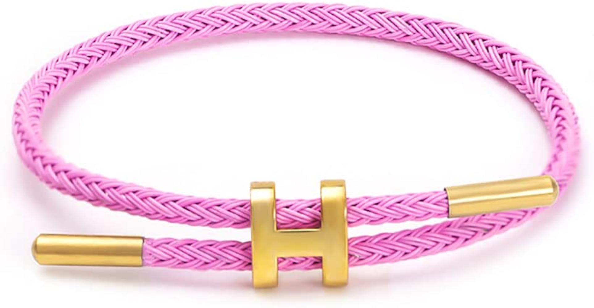 Bracelets Fashion for Women Adjustable Bracelet, Gold-plated Buckle Design Titanium Steel Wire Rope Jewelry