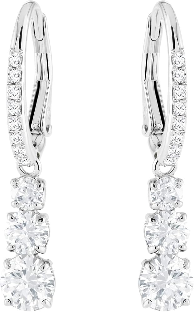 Swarovski Attract Trilogy Crystal Necklace and Earrings Jewelry Collection
