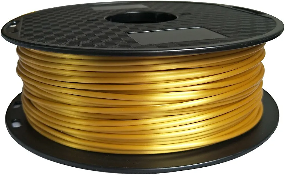 2.85mm Silk Gold PLA Filament 3D Printer Filament 1KG 2.2LBS Spool 3D Printing Material 3mm Silky Shiny Metallic Gold CC3D
