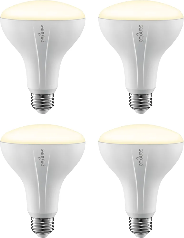 Sengled Smart Bulb, Zigbee Hub Required, Smart Light Bulb Works with Alexa, Google Home, SmartThings, Homekit and Siri, BR30 Dimmable Flood Light Bulb for Cans, Soft White 2700K, 650 LM, 9W, 4 Pack
