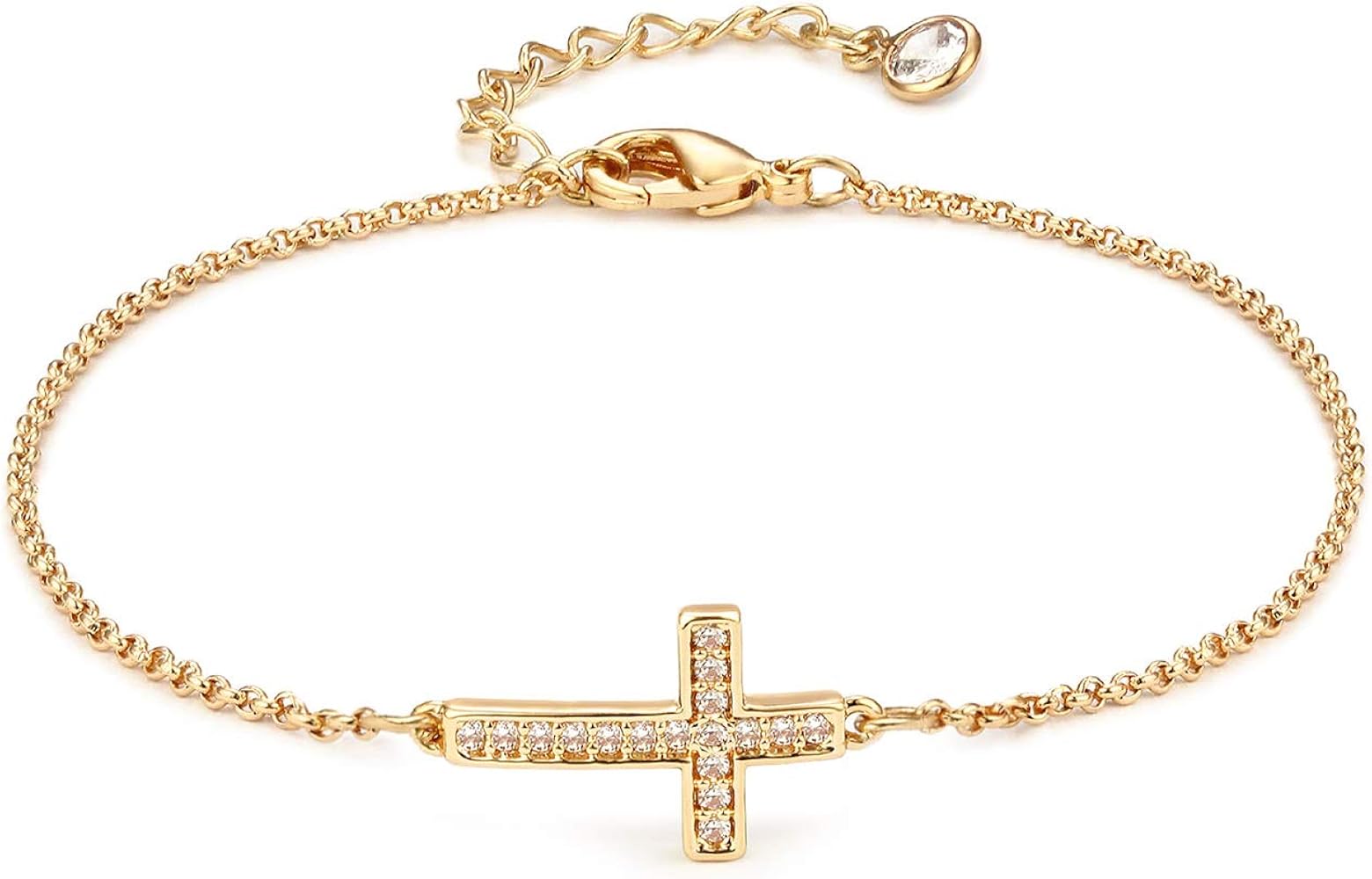 LOYATA Gold Bracelet Gold 14K Gold Filled Dainty Chain Simple Jewelry Gift for Women