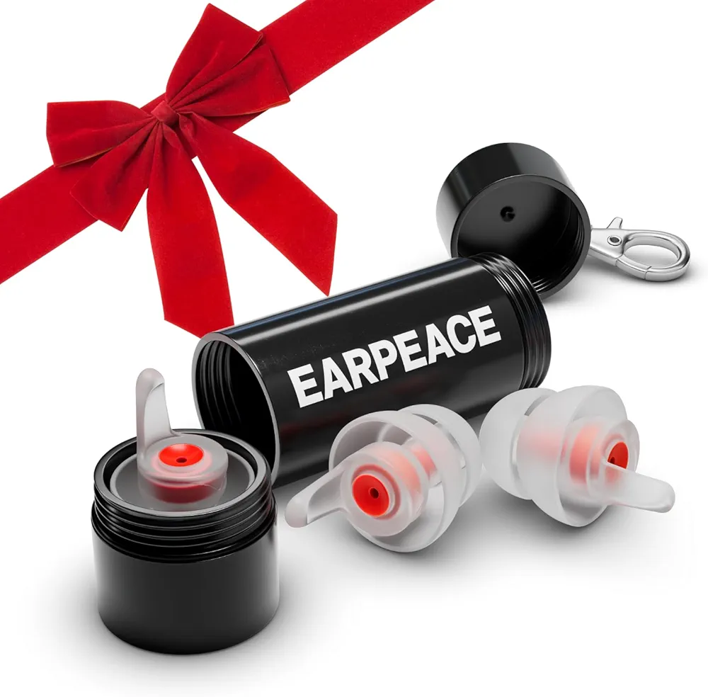 EARPEACE Music - High Fidelity Concert Ear Plugs - Ear Protection for Concerts, Musicians, Live Events w/Loud Music - Reusable Earplugs - 26dB Noise Reduction - Christmas Gift Idea for Music Lovers