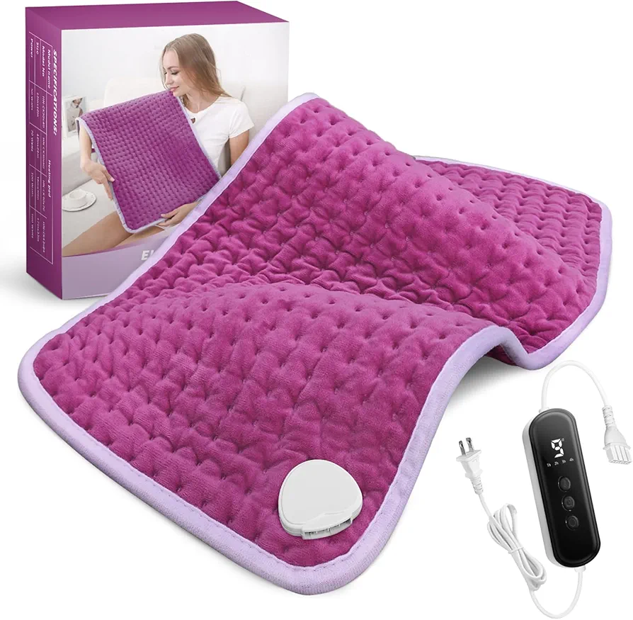 Heating Pad-Electric Heating Pads for Back Pain Relief, Moist Heated Pad for Neck/Shoulder/Arms/Legs/Abdomen/Knee with Scheduled Auto Shut Off & 9 Heat Levels, Dry&Moist Heat Therapy, Machine Washable