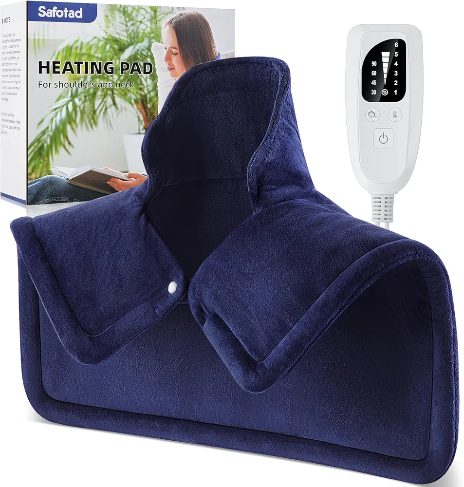 Heating Pad for Neck and Shoulder, Gifts for Women Men Mom Dad, Electric Heat Pads for Back/Knee/Leg Pain Relief, Machine Washable, Birthday Gifts, Fast-Heating, Auto-Off, Large 19.7"x22.4"
